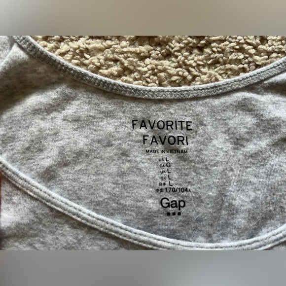 EUC-Women’s, GAP, Stretch Tanks-Set of 2 (Sz L) Lt. Grey and Grey/White Stripe. - Picture 2 of 4